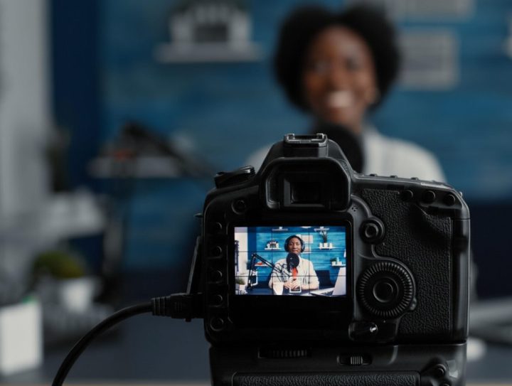 Executive recording a thought leadership video to build authority and credibility